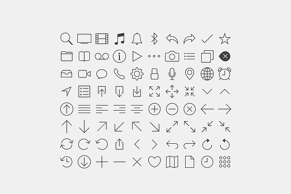 80 Line Icons Set in Simple Line Icons - product preview 2