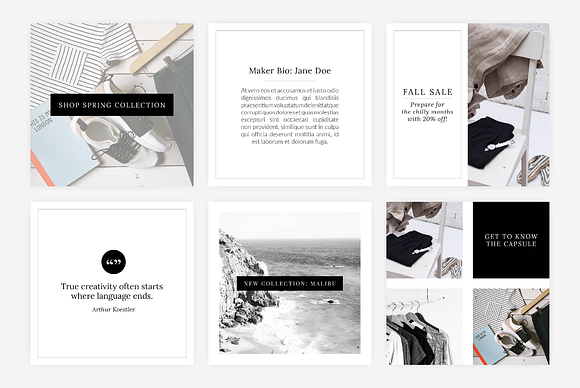 Modern Instagram Graphics in Instagram Templates - product preview 1