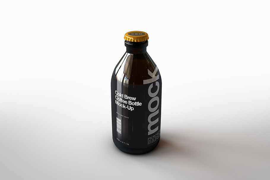 Download Cold Brew Coffee Bottle Mock-Up | Creative Product Mockups ~ Creative Market