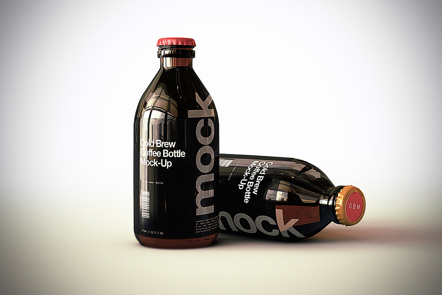 Cold Brew Coffee Bottle Mock-Up | Creative Product Mockups ~ Creative Market