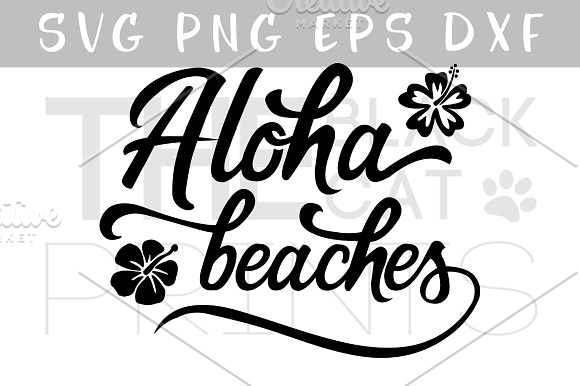 Aloha beaches SVG PNG EPS in Illustrations - product preview 1