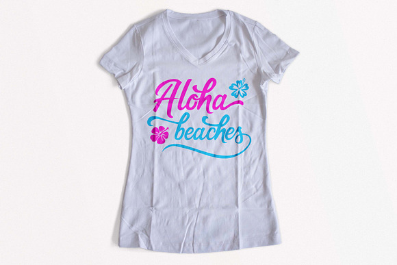 Aloha beaches SVG PNG EPS in Illustrations - product preview 2