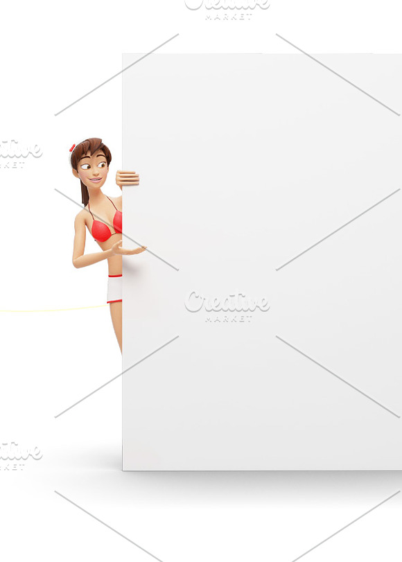 35 Promo Mock-Ups w/ Swimsuit Jenny in Mobile & Web Mockups - product preview 17