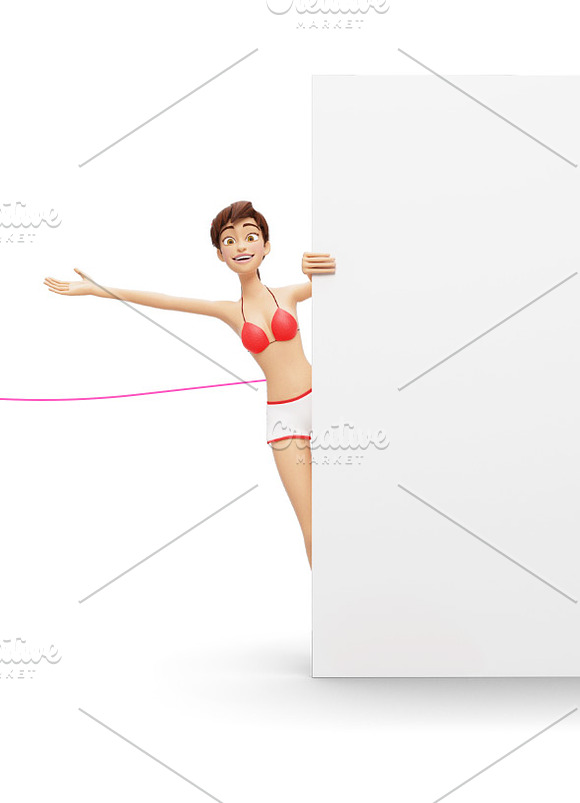 35 Promo Mock-Ups w/ Swimsuit Jenny in Mobile & Web Mockups - product preview 20