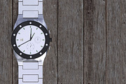 Stainless steel wrist watch