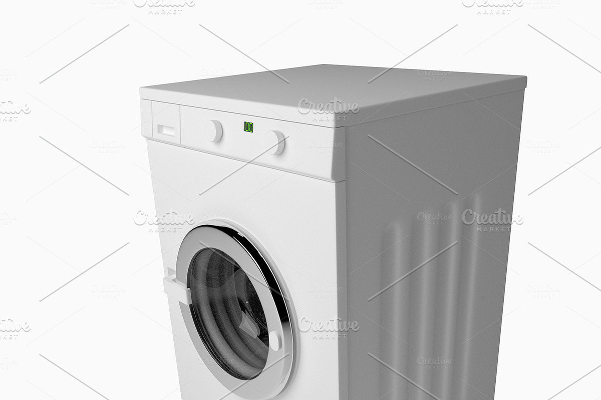 washing machine isolated in Illustrations - product preview 8