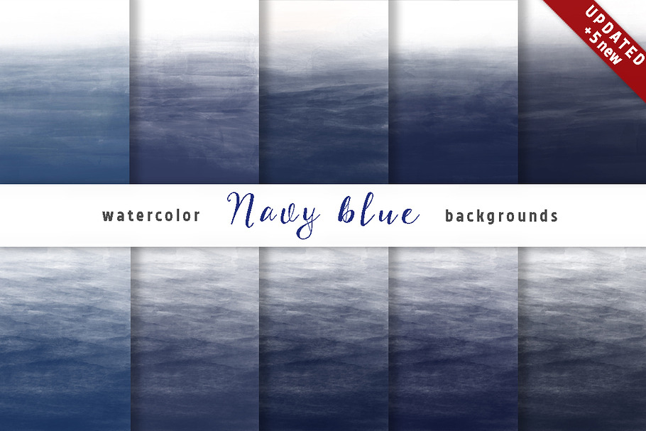 Navy Blue Watercolor Backgrounds