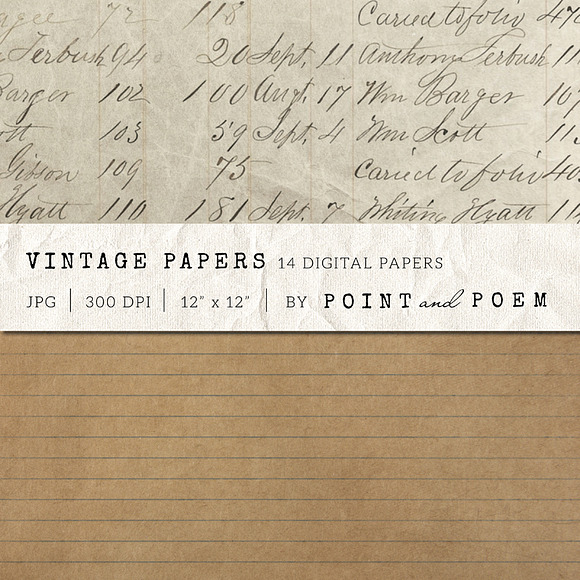 Old Vintage Paper Textures in Textures - product preview 2