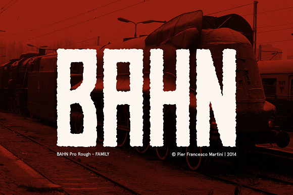 BAHN Pro Rough - FAMILY in Display Fonts - product preview 4