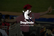 Dogdude : Hot Dog Mascot Logo