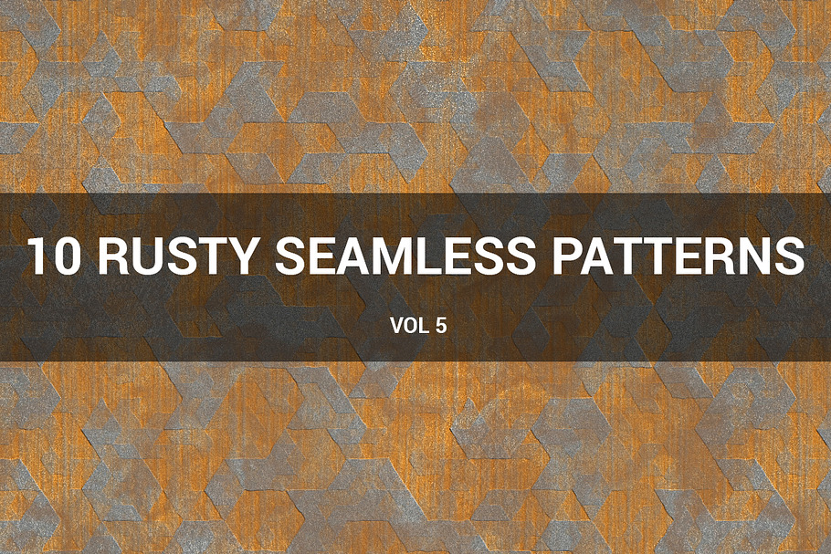 Rusty Metal Seamless Patterns (v 5)