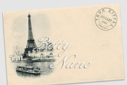 France, Paris, Eiffel tower, 1900