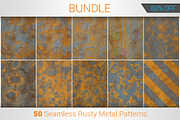 Rusty Metal Seamless Patterns Bundle