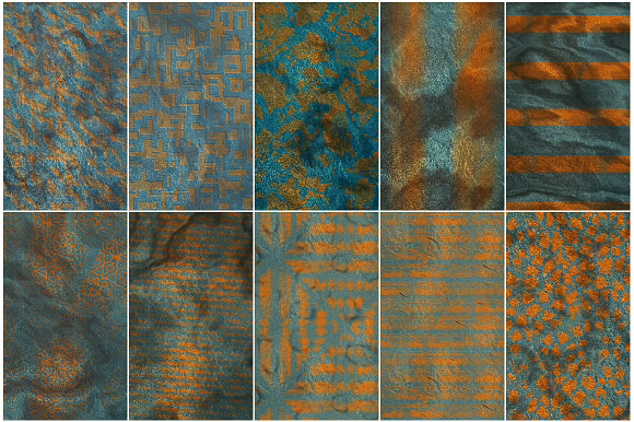 Rusty Metal Seamless Patterns Bundle in Patterns - product preview 1