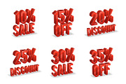 Promotional discount signs