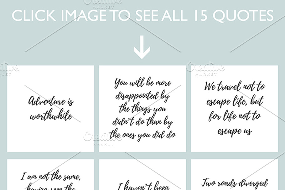15 Instagram Travel Quotes in Graphics - product preview 8