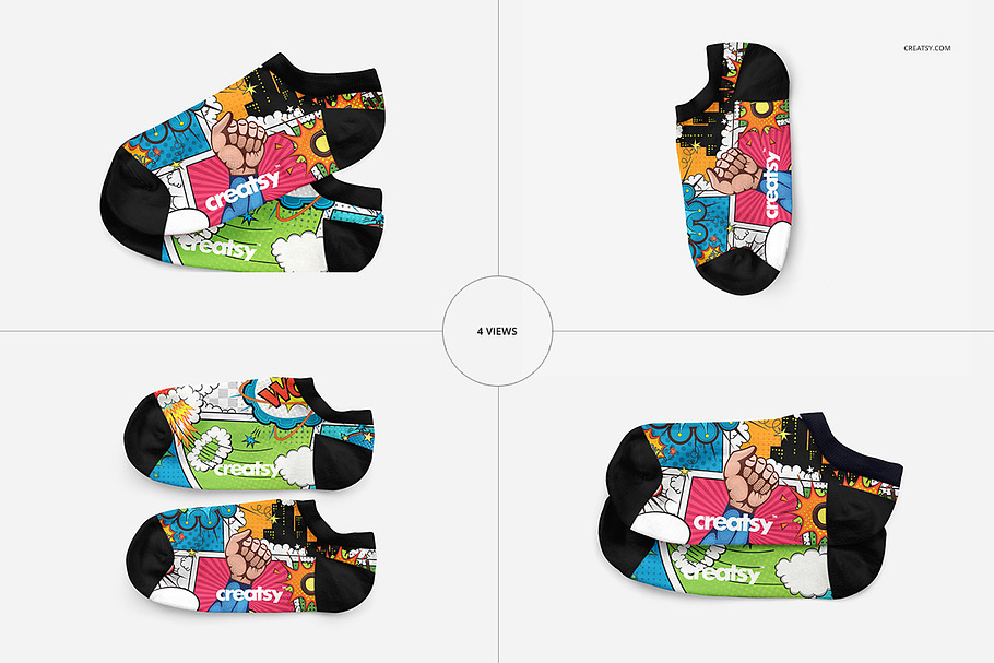 Download Low Cut Socks 3 Mockup Set | Creative Product Mockups ...