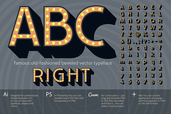 Lamp flat long shadow alphabet in Objects - product preview 1
