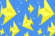 Yellow Fish Origami pattern