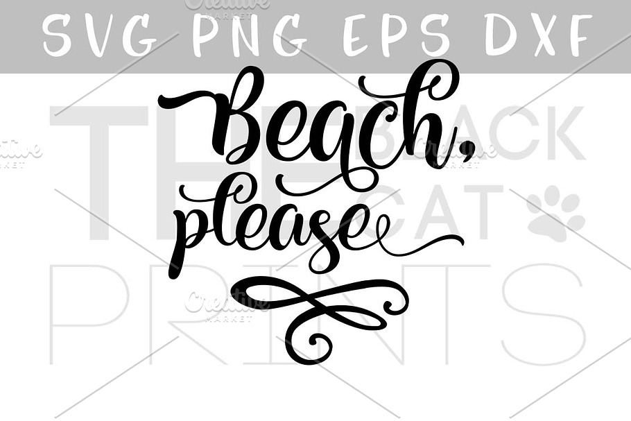 Beach, please SVG PNG EPS DXF in Illustrations - product preview 8