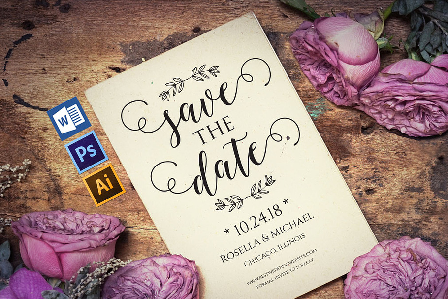 Save the Date Template SHR207