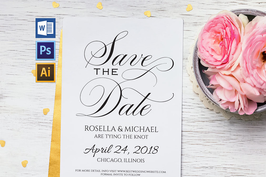 Save the Date Template SHR209