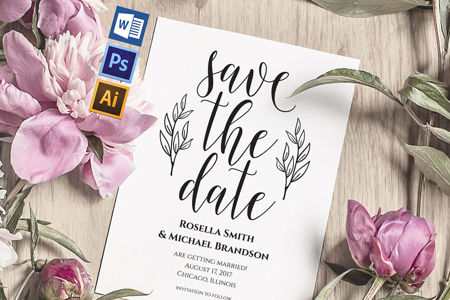 Save the Date Template SHR210