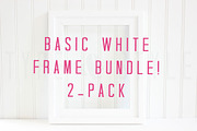 Basic White Frame Stock Photo Bundle