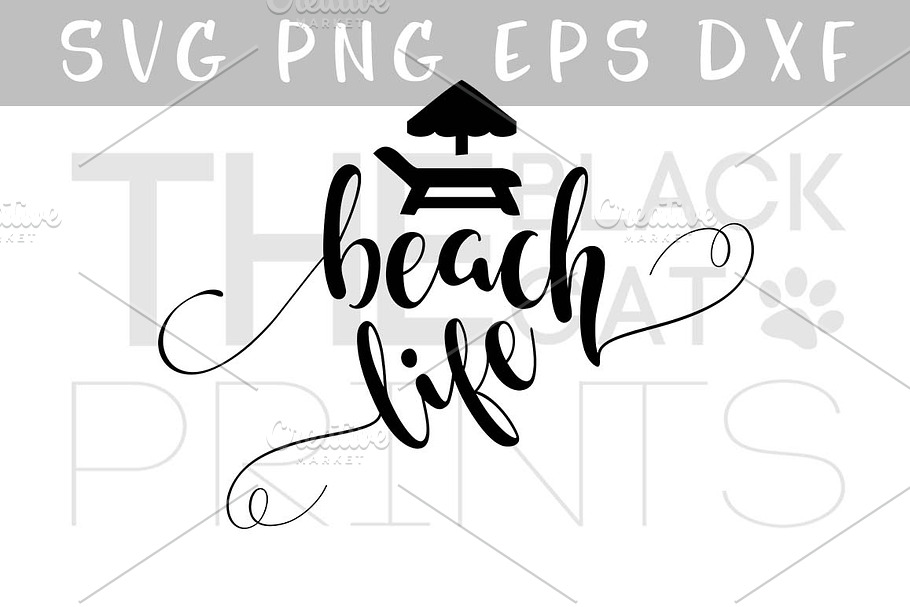 Beach life SVG PNG EPS DXF