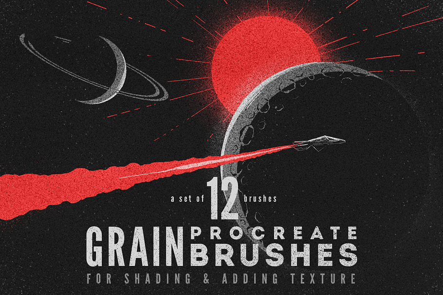 Procreate grain brushes in Photoshop Brushes - product preview 8