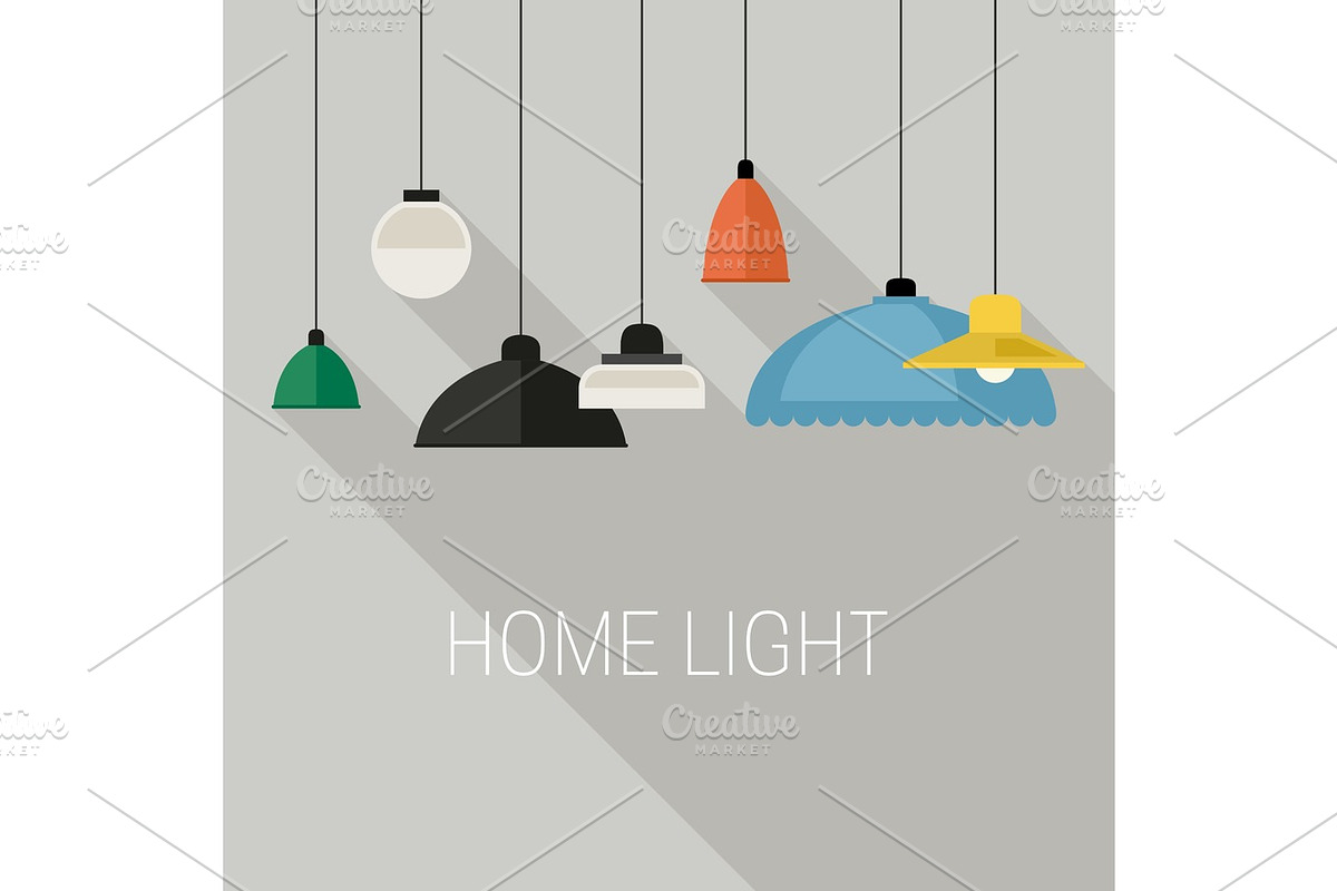 Home lighting banner in Objects - product preview 8