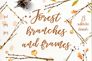 Forest branches and frames