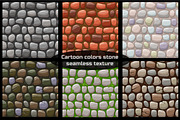 cartoon stone texture, vector seamless background