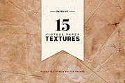Vintage Paper Textures Kit