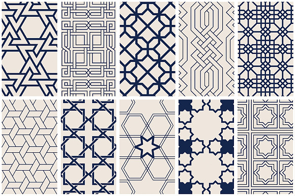 Islamic Art Vector Patterns in Patterns - product preview 7