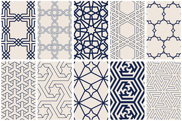 Islamic Art Vector Patterns in Patterns - product preview 10