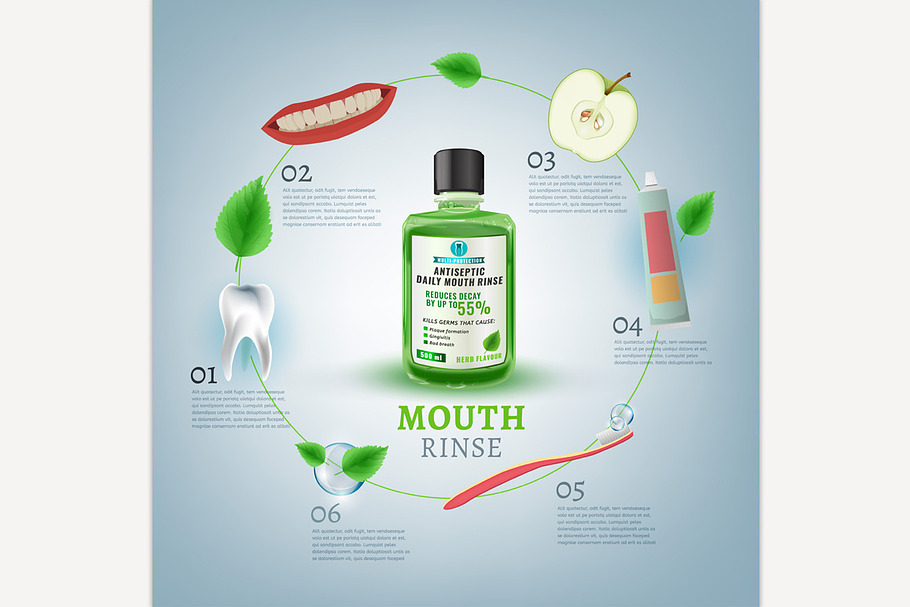 Oral Rinse Image in Illustrations - product preview 8