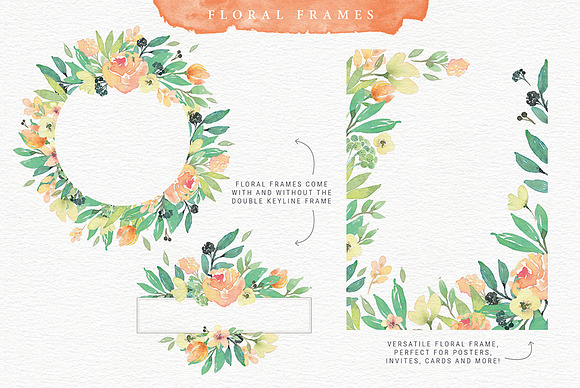 Tuscan Breeze Watercolour Design Kit in Illustrations - product preview 2