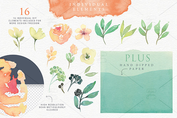 Tuscan Breeze Watercolour Design Kit in Illustrations - product preview 4
