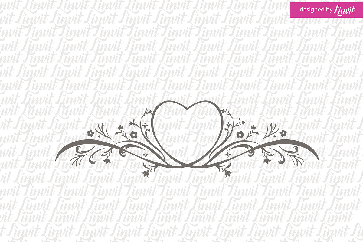 Heart Wedding Logo in Logo Templates - product preview 8