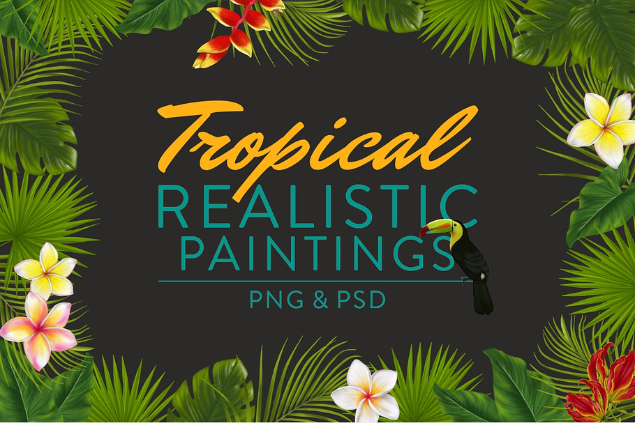 Tropical Realistic Paintings in Illustrations - product preview 8