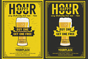 Beer Happy Hour Flyer Template