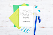 A6 Greetings Card Stock Photo