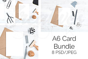 A6 Card Bundle - 8 JPEG/PSD
