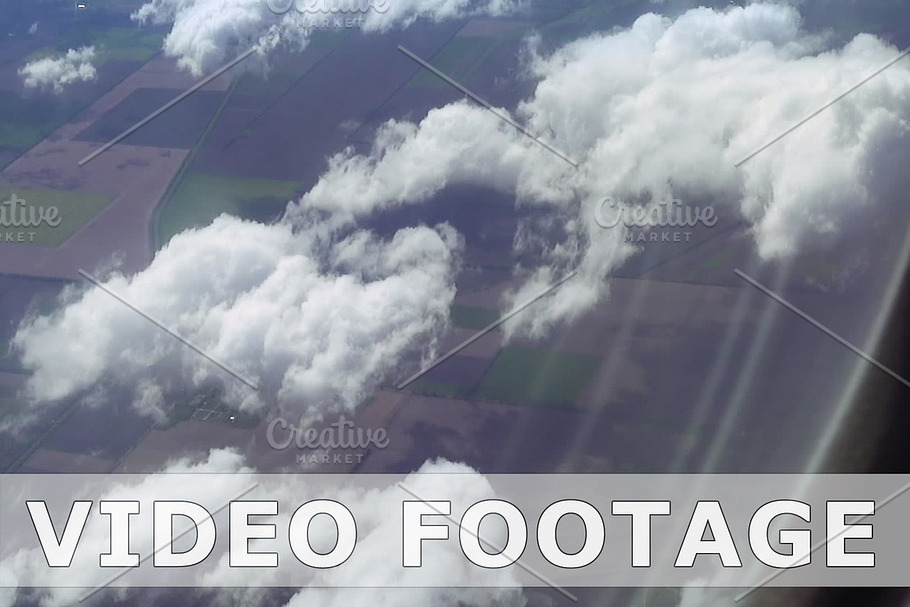 Flying over the clouds. View from plane aircraft. in Graphics - product preview 8