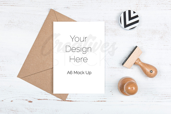 A6 Card Bundle - 8 JPEG/PSD in Print Mockups - product preview 2