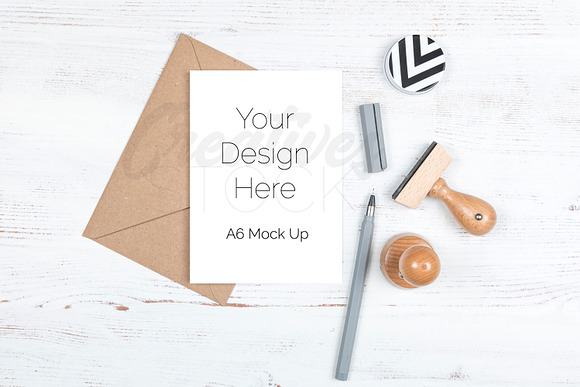 A6 Card Bundle - 8 JPEG/PSD in Print Mockups - product preview 3