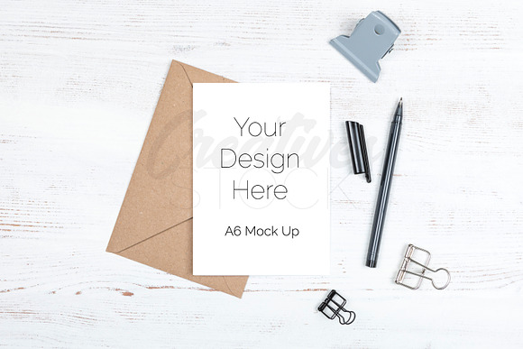 A6 Card Bundle - 8 JPEG/PSD in Print Mockups - product preview 8