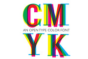 CMYK - OTF colour font