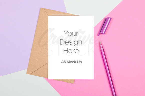 A6 Card Bundle STOCK - 10 JPEG/PSD in Print Mockups - product preview 2